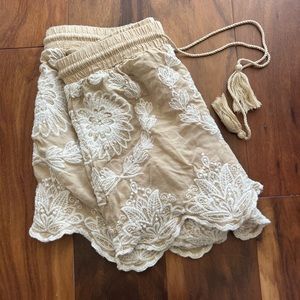 Beige Beach Shorts